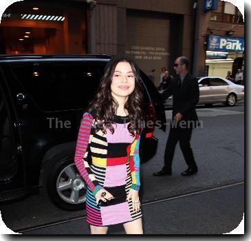 Miranda Cosgrovearriving at her hotel in ManhattanNew York City.