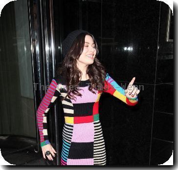 Miranda Cosgrovearriving at her hotel in ManhattanNew York City.