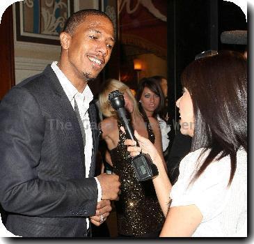 Nick Cannon with wife/singer Mariah Carey
celebrates his 29th Birthday at The Bank nightclub - Bellagio Resort Hotel Casino.