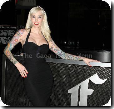 Burlesque model Sabina Kelley 
host a night at First Food and Bar inside The Palazzo Resort Hotel Casino.