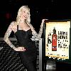 Burlesque model Sabina Kelley 
host a night at First Food and Bar inside The Palazzo Resort Hotel Casino.