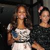 Alesha Dixon seen enjoying herself on a birthday night out with friends in the west end. London.