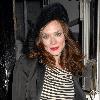 Anna Friel
leaves the Theatre Royal Haymarket.