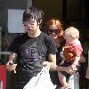 Pete Wentz and Ashlee Simpson take their son, Bronx Mowgli, at PetCo in Studio City to pick up a goldfish Los Angeles.