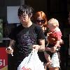 Pete Wentz and Ashlee Simpson take their son, Bronx Mowgli, at PetCo in Studio City to pick up a goldfish Los Angeles.