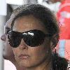 Ashley Judd watches her husband compete in the Firestone Indy 300 at the Homestead Miami Speedway Homestead.