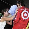 Ashley Judd supports her husband as he attempts to qualify for the Firestone Indy 300 at the Homestead Miami Speedway Homestead.