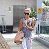 Ashley Tisdale arrives to a West Hollywood gym Los Angeles.