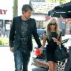 Ashley Tisdale, with newly dyed blonde hair, and boyfriend Scott Speer
visit Bokado restaurant.