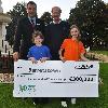 Lee Hutton, Morgan Deane, Michele McGrath, Donal Skehan (Industry) Barretstown children's charity brings Carnival to Ballsbridge to launch 'Buy A Bandana' Campagn 2009 at Thomas Prior Hall Dublin.