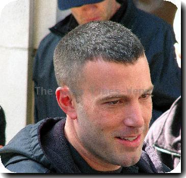 Ben Affleck filming scenes for his heist film 'The Town'.