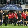 Serdar Ozkan of Besiktas in action during the UEFA Champions League match between Besiktas and Manchester United at Inonu Stadium Istanbul.