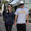 ***Exclusive***Brody Jenner and Jayde Nicole leaving Cafe Primo on Sunset Boulevard. Jenner is wearing a t-shirt which reads: 'Late Show with David Letterman' Los Angeles.