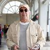 Chevy Chase arriving at LAX airport to catch a flight to New York..