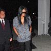 Ciara outside Philippe Chow restaurant Los Angeles.