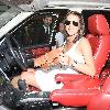 Danielle Lloyd dressed in a white summer dress leaves her hotel and drives off in her custom Range Rover
London, England - 29.09.09
**Not Available for use in the Evening Standard, London Lite, or London Paper. Available for the rest of the world***
Credit Mandatory: IANS-WENN