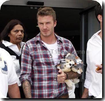 David Beckham at the Children’s Hospital in Orange. Los Angeles, California. 15.09.0 9 Mandatory Credit:  IANS-WENN