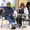 **Exclusive**'Frasier' star, David Hyde Pierce,takes a break while out shopping with a friend Los Angeles, California - 16-09-09 Mandatory Credit: IANS-WENN