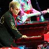 Elton John
performing live at the Olimpiyskiy Arena on the first night of his Red Piano tour.