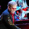 Elton John
performing live at the Olimpiyskiy Arena on the first night of his Red Piano tour.