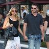 Estella Warren shopping with her boyfriend in Hollywood Los Angeles.