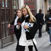 Fearne Cotton arriving at the BBC Radio1 studios London.