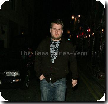 James Corden leaving 24 nightclub in central London London, UK - 10.10.09 Credit Mandatory: IANS-WENN