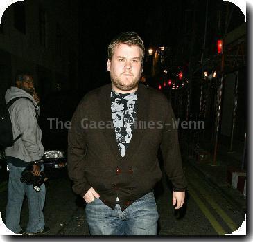 James Corden leaving 24 nightclub in central London London, UK - 10.10.09 Credit Mandatory: IANS-WENN