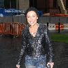 Jessie Wallace on her way to Caluccio's Restaurant for some take away food after leaving the Manchester Opera House, where she is performing in the stage production play 'Stepping Out'Manchester.