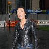 Jessie Wallace on her way to Caluccio's Restaurant for some take away food after leaving the Manchester Opera House, where she is performing in the stage production play 'Stepping Out'Manchester.