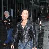 Jessie Wallace on her way to Caluccio's Restaurant for some take away food after leaving the Manchester Opera House, where she is performing in the stage production play 'Stepping Out'Manchester.