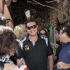 Jon Gosselin seen leaving the Ivy Restaurant on Robertson Boulevard surrounded by paparazzi. Los Angeles.