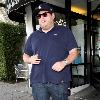 **Exclusive**Jonah Hill leaves Al Gelato cafe on Robertson Boulevard after eating lunch. Los Angeles.