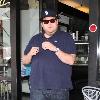 **Exclusive**Jonah Hill leaves Al Gelato cafe on Robertson Boulevard after eating lunch. Los Angeles.