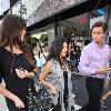 Pregnant Kourtney Kardashian shopping in Beverly Hills, visiting baby clothing stores with her boyfriend Los Angeles.