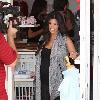 Pregnant Kourtney Kardashian shopping in Beverly Hills, visiting baby clothing stores with her boyfriend Los Angeles.