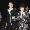 Luke Worrall and Kelly Osbourne
outside Bardot nightclub.