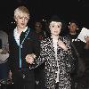 Luke Worrall and Kelly Osbourne
outside Bardot nightclub.