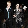 Luke Worrall and Kelly Osbourne
outside Bardot nightclub.