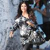 Kourtney Kardashian shows off her baby bump as she leaves a hair salon in West Hollywood Los Angeles.