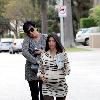 Kourtney Kardashian 
leaving a baby store with her mother in West Hollywood while filming their reality show 'Keeping Up with the Kardashians'.