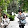 Kourtney Kardashian 
leaving a baby store with her mother in West Hollywood while filming their reality show 'Keeping Up with the Kardashians'.