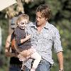 Larry Birkhead and daughter Dannielynn visits Mr. Bones Pumpkin Patch in West Hollywood Los Angeles.