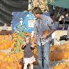 Larry Birkhead and daughter Dannielynn visits Mr. Bones Pumpkin Patch in West Hollywood Los Angeles.