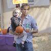 Larry Birkhead and daughter Dannielynn visits Mr. Bones Pumpkin Patch in West Hollywood Los Angeles.