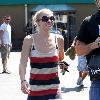 LeeAnn Rimes out and about wearing a stripped knitted dress in Cross Creek.