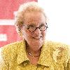 Madeleine Albright first woman United States Secretary of State signs copies of her new book 'Read My Pins Stories from a Diplomat's Jewel Box' at Borders Books Chicago.