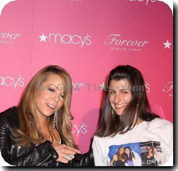 Mariah Carey promotes her new fragrance 'Forever' at Macy's Herald Square New York City.