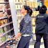 Natalie Cassidy shopping at Marks and Spencers London.