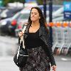 Natalie Cassidy makes her way to dance rehearsals London.